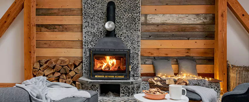 Thelin Hearth Products Direct Vent Gas Stove Fireplace Inspection in Libertyville, Illinois